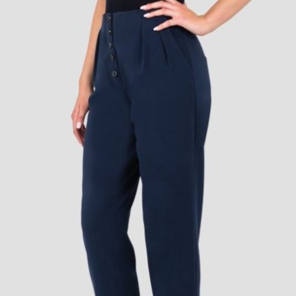 NWT Standards & Practices Midnight Blue Ankle Pants Size 16 - Picture 3 of 9